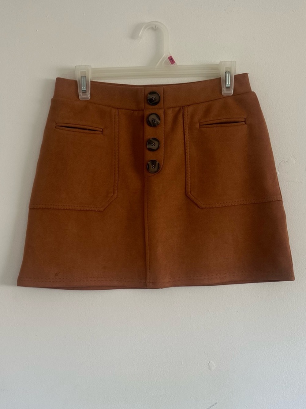 Faux Suede Mini Skirt